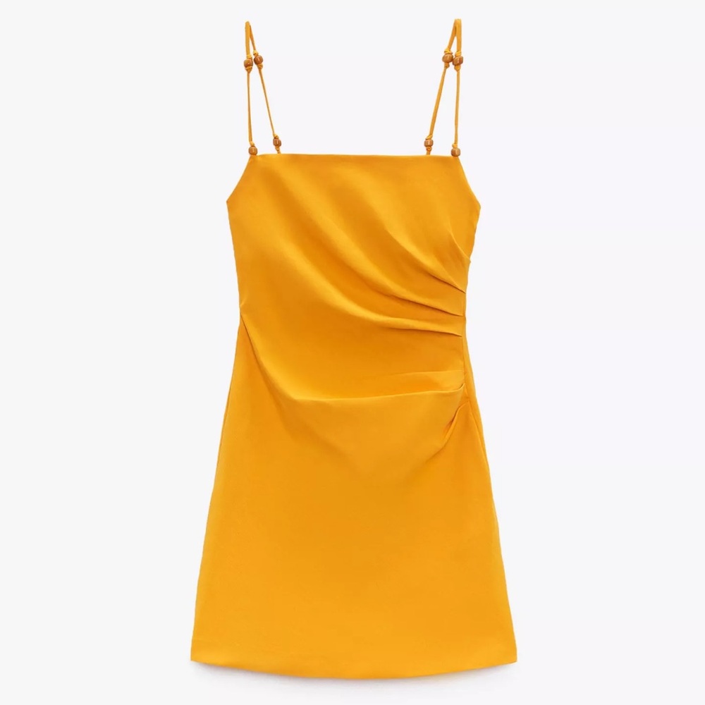 Elegant Yellow Mini Dress